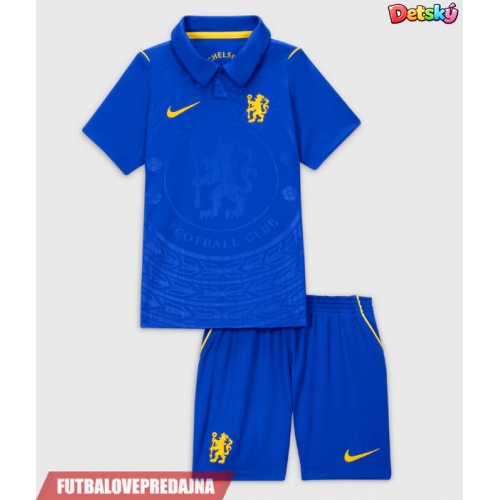 Lacne Dětský Futbalové dres Chelsea Moises Caicedo #25 2026-27 Krátky Rukáv - Domáci (+ trenírky)